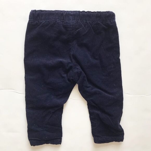H&M navy blue lined corduroy pants EUC 6-9 months - Picture 5 of 6